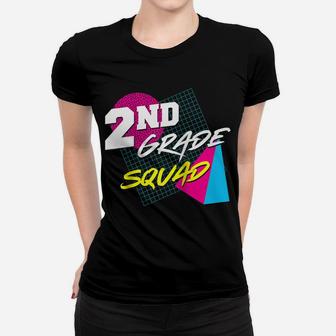 2Nd Grade Squad - Vintage 80S Style Teacher Team Raglan Baseball Tee Women T-shirt | Crazezy CA