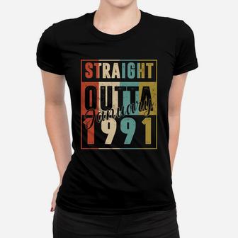 30 Years Old Retro Birthday Gift Straight Outta January 1991 Women T-shirt | Crazezy AU
