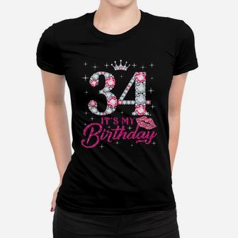 34 It's My Birthday 1988 34Th Birthday Gift Tee For Womens Women T-shirt | Crazezy DE