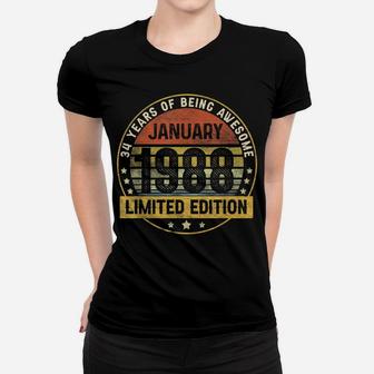 34Th Birthday Gift 34 Years Old Awesome Since January 1988 Women T-shirt | Crazezy UK