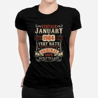 38 Year Old 38Th Birthday Gifts Vintage January 1984 Women T-shirt | Crazezy