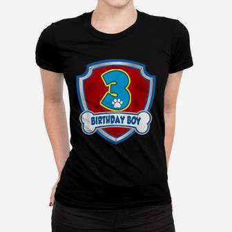 3Rd Birthday Boy 3 Years Old Patrol Dogs Paw Lover Kid Women T-shirt | Crazezy AU