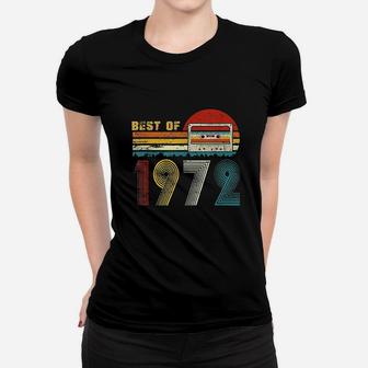49Th Bday Gifts Best Of 1972 Retro Cassette Tape Vintage Women T-shirt | Crazezy CA