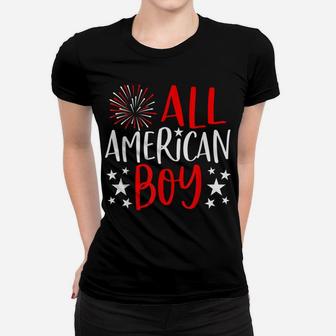 4Th Of July Family Matching Shirts All American Boy Tshirt Women T-shirt | Crazezy