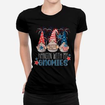 4Th Of July Gnomes Hangin' With My Gnomies Summer July 4Th Sweatshirt Women T-shirt | Crazezy