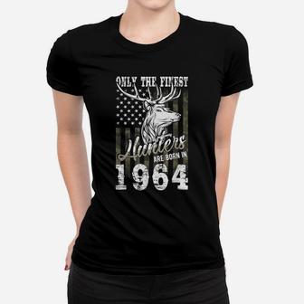 57Th Birthday Gift For 57 Year Old Deer Hunter Hunting 1964 Women T-shirt | Crazezy CA