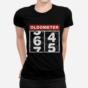 65Th Birthday Oldometer Racing Car Women T-shirt | Crazezy