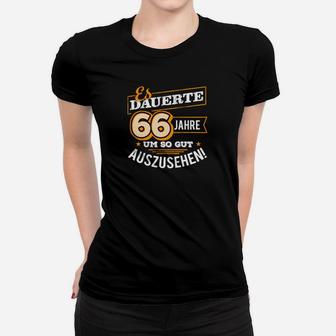 66 Jahre Geburtstag Geburtstagsgeschenk Frauen T-Shirt - Seseable