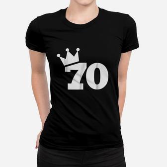 70Th Birthday Crown Women T-shirt | Crazezy CA