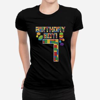 7Th Birthday Gift 7 Years Old Building Boys Women T-shirt | Crazezy UK