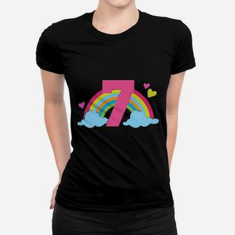 7Th Birthday Rainbow Women T-shirt | Crazezy UK