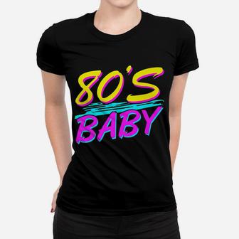 80'S Baby 1980S Vintage Eighties Costume Party Women T-shirt | Crazezy UK