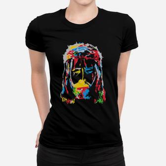 Abstract Jesus Women T-shirt - Monsterry CA