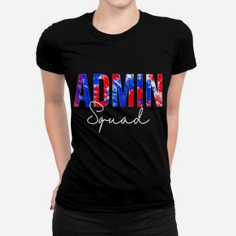 Admin Squad Tie Dye Back To School Women Appreciation Sweatshirt Women T-shirt | Crazezy DE