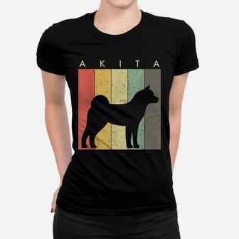 Akita Tshirt - Akita Dog Lover Gift Retro Vintage Style Women T-shirt | Crazezy DE