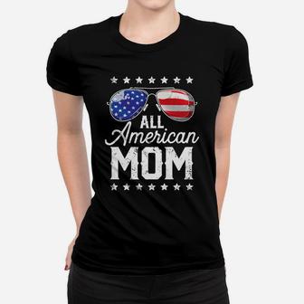 All American Mom 4Th Of July Family Matching Sunglasses Women T-shirt | Crazezy