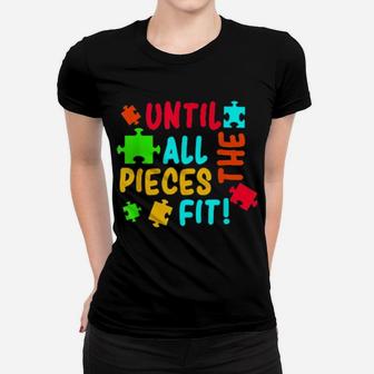 All Pieces Fit Autism Awareness Autistic Autism Moms Women T-shirt - Monsterry