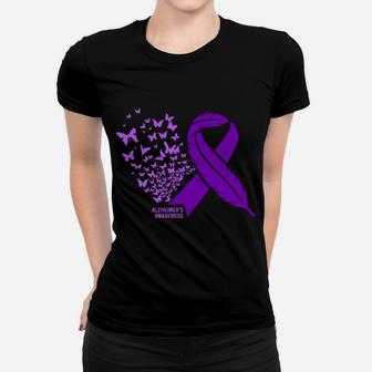 Alzheimer's Awareness - Purple Alzheimers Sweatshirt Women T-shirt | Crazezy AU
