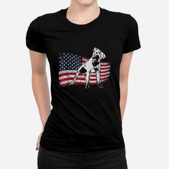 American Bulldog Fun Dog Women T-shirt | Crazezy