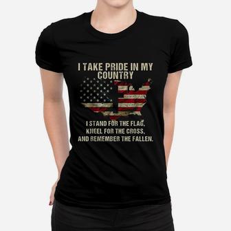 American Pride Patriotic American Flag Women T-shirt | Crazezy