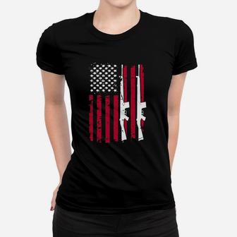 American Usa Flag Women T-shirt | Crazezy UK