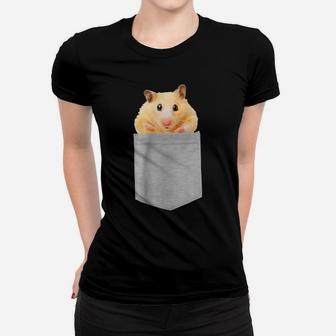 Animal In Your Pocket Hamster T-Shirt Women T-shirt | Crazezy