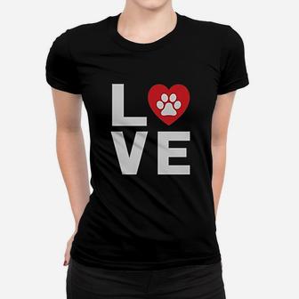 Animal Lover Dog Paw Print Love Dogs My Best Friend Women Women T-shirt | Crazezy AU