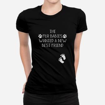 Announcement Dog Or Cat Fur Babies Women T-shirt | Crazezy CA