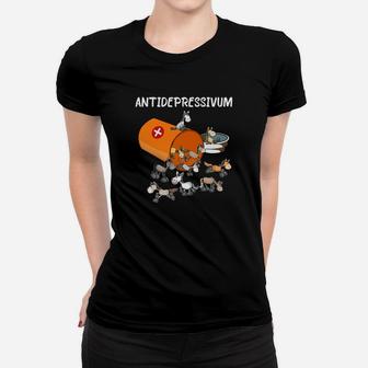 Antidepressivum Pferde White Text Frauen T-Shirt - Seseable