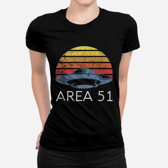 Area 51 Retro Ufo Women T-shirt | Crazezy UK