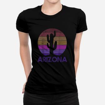 Arizona Vintage Retro Cactus Souvenir Gift Women T-shirt | Crazezy DE