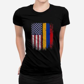 Armenian American Flag Armenia Usa Women T-shirt | Crazezy