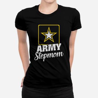 Army Stepmom Soldier Lover Pocket Star Graduation Vet Day Women T-shirt | Crazezy