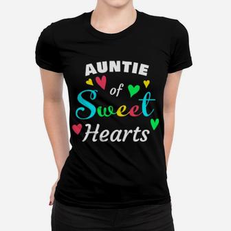 Auntie Of Sweethearts Valentine's Day's Women T-shirt - Monsterry