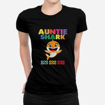 Auntie Shark Doo Doo Women T-shirt | Crazezy