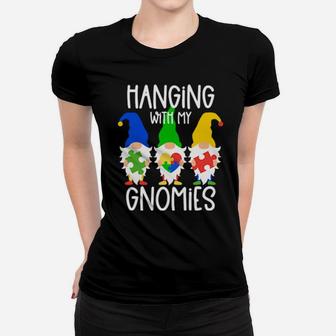 Autism Awareness Hanging With My Gnomies Support Women T-shirt - Monsterry DE