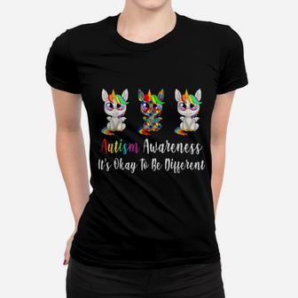 Autism Awareness It's Okay To Be Different Women T-shirt - Monsterry