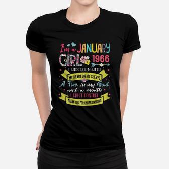 Awesome Since 1966 55Th Birthday I'm A January Girl 1966 Women T-shirt | Crazezy