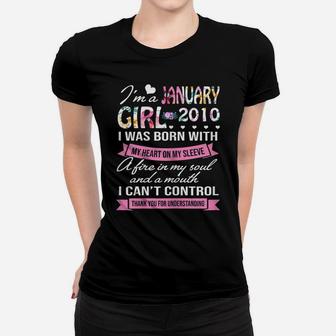 Awesome Since 2010 11Th Birthday I'm A January Girl 2010 Women T-shirt | Crazezy