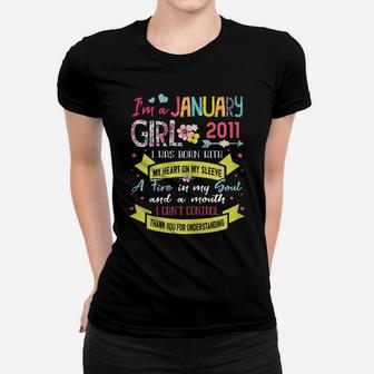 Awesome Since 2011 10Th Birthday I'm A January Girl 2011 Women T-shirt | Crazezy