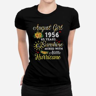 Awesome Since August 1956 65Th Birthday Flower August Girl Women T-shirt | Crazezy CA