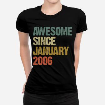 Awesome Since January 2006 13 Years Old 13Rd Birthday Gift Women T-shirt | Crazezy