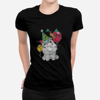 Baby Hippopotamus Birthday Cute Hippo Women T-shirt | Crazezy UK