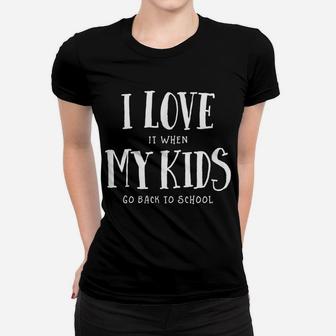Back To School First Day Of School Mom Sarcastic Parent Gift Women T-shirt | Crazezy AU