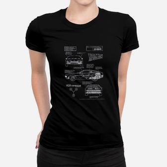 Back To The Future Blueprint Women T-shirt | Crazezy CA