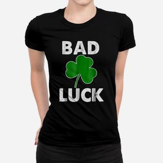 Bad Luck Drinking Irish Shirt Gift Tee For Patty's Day Women T-shirt | Crazezy