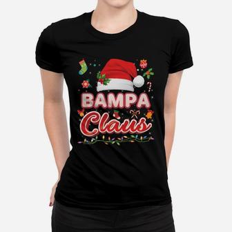 Bampa Claus Matching Family Christmas Santa Pajama Hat Suit Women T-shirt | Crazezy DE