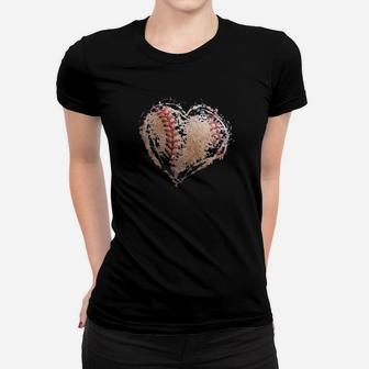 Baseball Heart Valentines Day Boys Women T-shirt - Monsterry