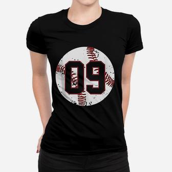 Baseball Number 09 Women T-shirt | Crazezy AU