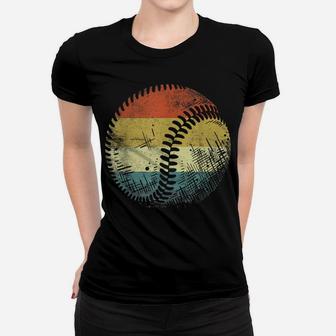 Baseball Player Gifts Funny Ball Retro Vintage Style Coach Women T-shirt | Crazezy